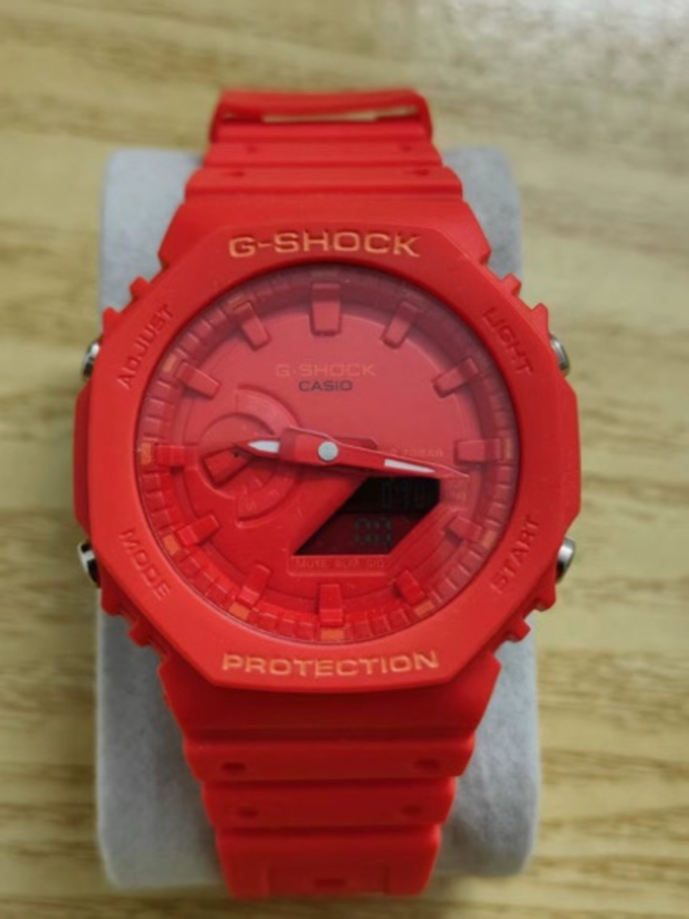 Red Analog-Digital Sports Watch